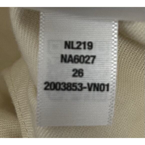 Madewell Factory Cream Low Slung Cargo Wide Leg Pants Regular Size 26 - Picture 9 of 9